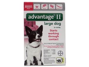 Advantage II for Dogs 21-55 lbs 6pk Advantage II for Dogs 21-55 lbs 6pk
