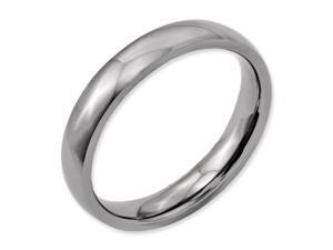 Titanium Polished Comfort Fit 4mm Wedding Comfort Fit Wedding Band Ring (SIZE 8.5 ) Titanium Polished Comfort Fit 4mm Wedding Comfort Fit Wedding Band Ring (SIZE 8.5 )