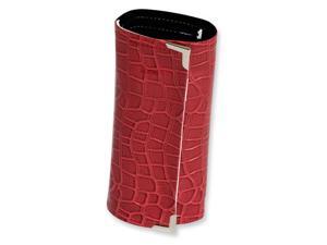Red Crocodile Print Jewelry Roll Red Crocodile Print Jewelry Roll