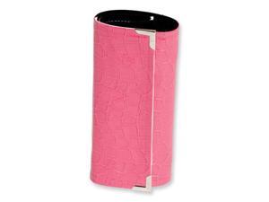 Pink Crocodile Print Jewelry Roll Pink Crocodile Print Jewelry Roll