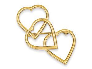 14K Yellow Gold Designer Pin 14K Yellow Gold Designer Pin