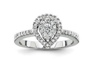 14k White Gold hite Gold Diamond Fashion Ring 14k White Gold hite Gold Diamond Fashion Ring