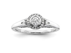 14k White Gold hite Gold Diamond Semi-mount Engagement Ring, No Center Stone Included 14k White Gold hite Gold Diamond Semi-mount Engagement Ring, No Center Stone Included