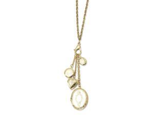 Brass-tone Multi Locket Charm 24 Necklace Brass-tone Multi Locket Charm 24 Necklace
