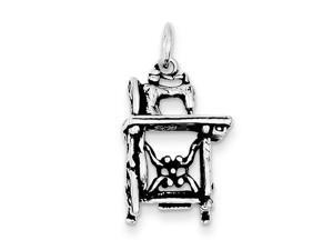 Sterling Silver Antiqued Sowing Machine Charm Sterling Silver Antiqued Sowing Machine Charm
