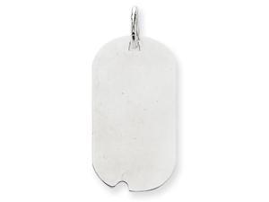 14k White Gold hite Gold Dog Tag Disc Charm 14k White Gold hite Gold Dog Tag Disc Charm