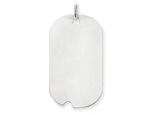 14k White Gold hite Gold Dog Tag Disc Charm 14k White Gold hite Gold Dog Tag Disc Charm