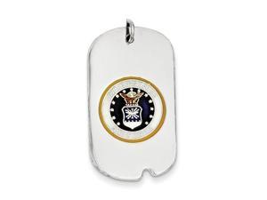 Sterling Silver US Air Force Dog Tag Sterling Silver US Air Force Dog Tag