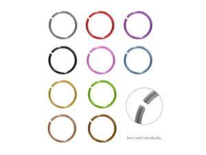Anodized Titanium Nose Hoop Rings (Purple Titanium) Anodized Titanium Nose Hoop Rings (Purple Titanium)