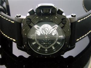 Techno Master 0.25CT Diamond Square Black Case Watch Techno Master 0.25CT Diamond Square Black Case Watch