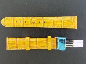 NEW AQUA MASTER ONE PIN 17 MM YELLOW COLOR WATCH BAND NEW AQUA MASTER ONE PIN 17 MM YELLOW COLOR WATCH BAND