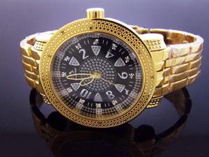 New Techno Master 12 Diamonds TM-2132 Yellow Gold Watch New Techno Master 12 Diamonds TM-2132 Yellow Gold Watch