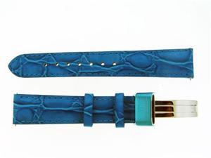 New Aqua Master Single pin leather band 18mm Blue New Aqua Master Single pin leather band 18mm Blue