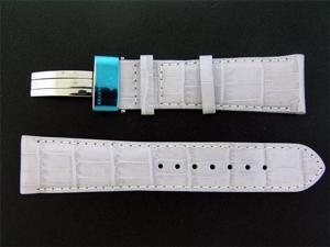 New Aqua Master double pin leather Blue band 24mm New Aqua Master double pin leather Blue band 24mm