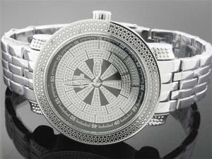 Men's Techno Master 50MM 12 diamonds Silver face watch Men's Techno Master 50MM 12 diamonds Silver face watch