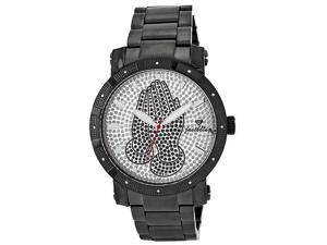 MEN'S JUST BLING SILVER JOJO 12 DIAMONDS WATCH MEN'S JUST BLING SILVER JOJO 12 DIAMONDS WATCH