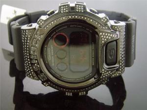 Casio G Shock 3.50Ct Full Case White diamonds Black Face & Band Watch Casio G Shock 3.50Ct Full Case White diamonds Black Face & Band Watch