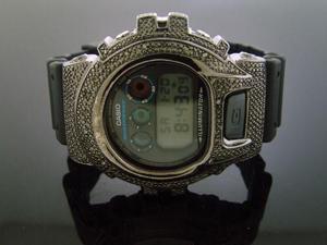 Casio G Shock 0.25CT Diamond Black Face Watch 6900 Casio G Shock 0.25CT Diamond Black Face Watch 6900