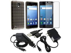 Fosmon Rubberized Snap-On Cover + Screen Protector + Car Charger + Home Travel Charger + USB Data Cable for Samsung Infuse 4G i997 Fosmon Rubberized Snap-On Cover + Screen Protector + Car Charger + Home Travel Charger + USB Data Cable for Samsung Infuse 4G i997