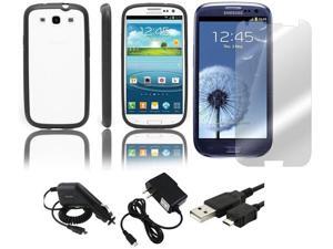 Fosmon PC + TPU Hybrid Case + Rapid Car Charger + Home Wall Charger + USB Data Charge Sync Cable + Screen Protector for Samsung Galaxy S3 S III Fosmon PC + TPU Hybrid Case + Rapid Car Charger + Home Wall Charger + USB Data Charge Sync Cable + Screen Protector for Samsung Galaxy S3 S III