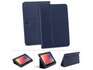 GreatShield TOME Series Flip-Stand Leather Case with Auto Sleep / Wake Feature for Google Nexus 10 inch Tablet - Blue (Ink) GreatShield TOME Series Flip-Stand Leather Case with Auto Sleep / Wake Feature for Google Nexus 10 inch Tablet - Blue (Ink)