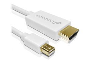 Fosmon (6FT) Mini DisplayPort (MiniDP/mDP/ThunderBolt Port Compatible) to HDMI Adapter Cable for Apple MacBook, Macbook Pro, MacBook Air, iMac, Mac Mini, Microsoft Surface Pro Fosmon (6FT) Mini DisplayPort (MiniDP/mDP/ThunderBolt Port Compatible) to HDMI Adapter Cable for Apple MacBook, Macbook Pro, MacBook Air, iMac, Mac Mini, Microsoft Surface Pro