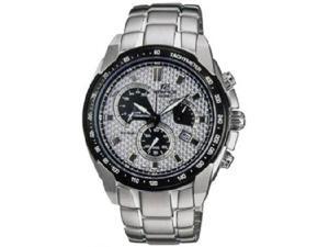 Casio EF521GF-7A Stainless Steel Edifice Patterned Silver Tone Dial Casio EF521GF-7A Stainless Steel Edifice Patterned Silver Tone Dial