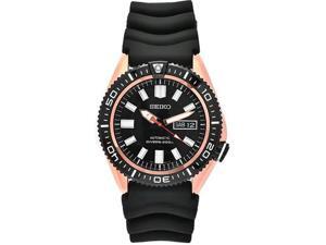 Seiko Automatic Black Dial Black Rubber Mens Watch SKZ330 Seiko Automatic Black Dial Black Rubber Mens Watch SKZ330
