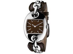 Gucci YA121310 Stainless Steel 121 Brown Dial Leather Strap Gucci YA121310 Stainless Steel 121 Brown Dial Leather Strap