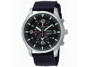 Seiko SNDA57 Stainless Steel Case Chronograph Black Dial Black Nylon Strap Seiko SNDA57 Stainless Steel Case Chronograph Black Dial Black Nylon Strap