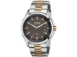 Citizen AW1146-55H Drive Two Tone Stainless Steel Case and Bracelet Brown Dial Date Display Citizen AW1146-55H Drive Two Tone Stainless Steel Case and Bracelet Brown Dial Date Display