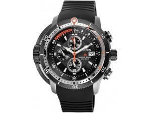Citizen BJ2128-05E Eco-Drive Diver Chronograph Stainless Steel Case Rubber Bracelet Black Tone Dial Citizen BJ2128-05E Eco-Drive Diver Chronograph Stainless Steel Case Rubber Bracelet Black Tone Dial