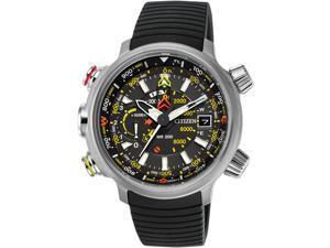 Citizen BN5030-06E Promaster Altichron Altimeter Compass Titanium Case Rubber Strap Black Tone Dial Date Display Citizen BN5030-06E Promaster Altichron Altimeter Compass Titanium Case Rubber Strap Black Tone Dial Date Display