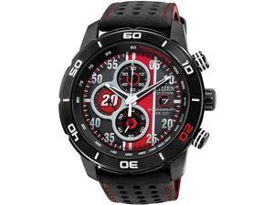 Citizen CA0530-41E Matt Kenseth Limited Edition Primo Drive Eco-Drive Chronograph Stainless Steel Case Leather Bracelet Red Tone Dial Date Display Citizen CA0530-41E Matt Kenseth Limited Edition Primo Drive Eco-Drive Chronograph Stainless Steel Case Leather Bracelet Red Tone Dial Date Display