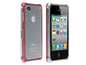 HornetTek BLAZR Silver / Pink Dual Shell Aluminum Casing for iPhone 4 / 4S - IP4AL02-SP HornetTek BLAZR Silver / Pink Dual Shell Aluminum Casing for iPhone 4 / 4S - IP4AL02-SP