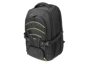 Evecase Large DSLR Camera/Laptop Travel Backpack Gadget Bag w/ Rain Cover for Nikon SLR Series Digital Cameras- Black/Green Evecase Large DSLR Camera/Laptop Travel Backpack Gadget Bag w/ Rain Cover for Nikon SLR Series Digital Cameras- Black/Green