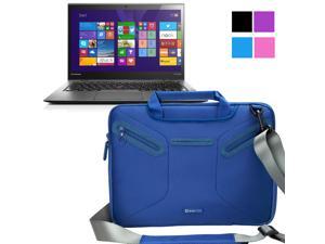 Evecase Lenovo Thinkpad X1 Carbon 14-Inch Ultrabook Case, Supper Protection Sleeve Shoulder Bag / Multi-functional Briefcase Carrying Messenger Case Tote Bag w/ Handle and Shoulder Strap - Blue Evecase Lenovo Thinkpad X1 Carbon 14-Inch Ultrabook Case, Supper Protection Sleeve Shoulder Bag / Multi-functional Briefcase Carrying Messenger Case Tote Bag w/ Handle and Shoulder Strap - Blue