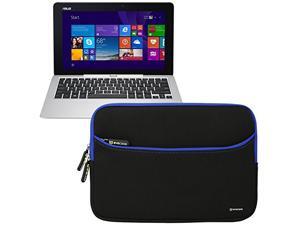 Evecase ASUS Transformer Book T200TA 12-Inch Laptop Sleeve, Ultra Slim Neoprene Carrying Case with Accessory Pocket - Black/Blue Evecase ASUS Transformer Book T200TA 12-Inch Laptop Sleeve, Ultra Slim Neoprene Carrying Case with Accessory Pocket - Black/Blue