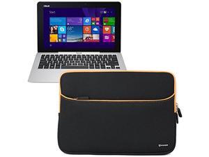 Evecase ASUS Transformer Book T200TA 12-Inch Laptop Sleeve, Ultra-Slim Neoprene Carrying Case with Accessory Pocket – Black/Orange Evecase ASUS Transformer Book T200TA 12-Inch Laptop Sleeve, Ultra-Slim Neoprene Carrying Case with Accessory Pocket – Black/Orange