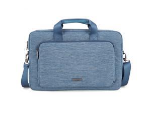 Evecase 17 - 17.3 Inch Classic Padded Briefcase Messenger Bag with Shoulder Strap and Handle for Laptop Notebook Ultrabook Chromebook Computer - Blue Evecase 17 - 17.3 Inch Classic Padded Briefcase Messenger Bag with Shoulder Strap and Handle for Laptop Notebook Ultrabook Chromebook Computer - Blue