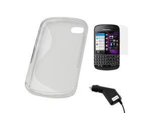 BIRUGEAR Clear Matte S-Shape TPU Cover Case + Screen Protector + Car Charger for BlackBerry Q10 ( AT&T, T-Mobile, Verizon, Sprint ) BIRUGEAR Clear Matte S-Shape TPU Cover Case + Screen Protector + Car Charger for BlackBerry Q10 ( AT&T, T-Mobile, Verizon, Sprint )