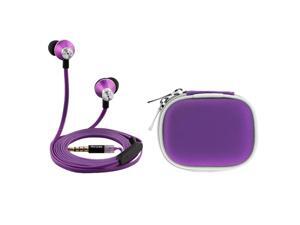 iKross Purple In-Ear 3.5mm Noise-Isolation Stereo Earphones With Handsfree Microphone Headset + Purple Headset Carry Case for LG Mach LS860, Optimus G LS970; LG Smart Phone and more iKross Purple In-Ear 3.5mm Noise-Isolation Stereo Earphones With Handsfree Microphone Headset + Purple Headset Carry Case for LG Mach LS860, Optimus G LS970; LG Smart Phone and more
