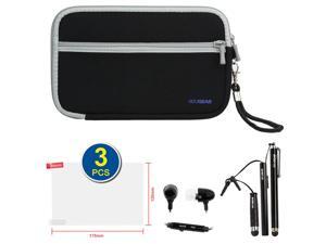 BIRUGEAR Black Neoprene Zipper Pouch Storage Carrying Case plus 3pacs Stylus, Headset, 3pcs Universal Screen Protector for 7inch Zeepad 7.0 Allwinnwer A13 Boxchip Cortex A8 Android 4.0 Tablet BIRUGEAR Black Neoprene Zipper Pouch Storage Carrying Case plus 3pacs Stylus, Headset, 3pcs Universal Screen Protector for 7inch Zeepad 7.0 Allwinnwer A13 Boxchip Cortex A8 Android 4.0 Tablet