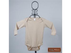 Baby Milano Tan Long Sleeve Colored Bodysuit Baby Milano Tan Long Sleeve Colored Bodysuit