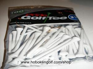 Pride Golf Tee 3 1/4" Quality Birch Tees 50/Bag White Pride Golf Tee 3 1/4" Quality Birch Tees 50/Bag White