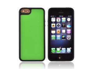 Apple Iphone 5 Hard Back W/ Gummy Silicone Border - Neon Green/ Black Apple Iphone 5 Hard Back W/ Gummy Silicone Border - Neon Green/ Black
