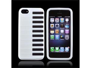 White Piano Apple Iphone 5 Rubbery Soft Silicone Skin Case White Piano Apple Iphone 5 Rubbery Soft Silicone Skin Case