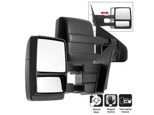 Pair - Ford SuperDuty 04-14 MANUAL Telescoping Mirrors Pair - Ford SuperDuty 04-14 MANUAL Telescoping Mirrors