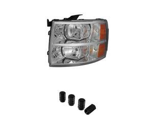 Chevy Silverado Crystal Headlights Left+ Free Gift Tires Valve Stem Cap 4pcs Silver. Chevy Silverado Crystal Headlights Left+ Free Gift Tires Valve Stem Cap 4pcs Silver.