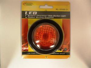 AutoSmart LED 2" ROUND CLEARANCE / SIDE MARKER LIGHT KIT W LIGHT AND GROMMET (RED) KL-15103RK AutoSmart LED 2" ROUND CLEARANCE / SIDE MARKER LIGHT KIT W LIGHT AND GROMMET (RED) KL-15103RK